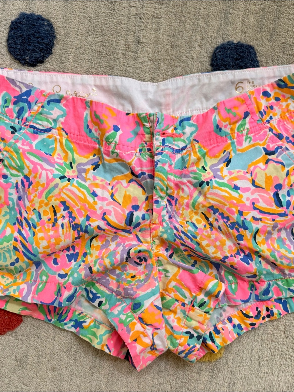 Lilly Pulitzer Neon Pink Multi Floral Shorts